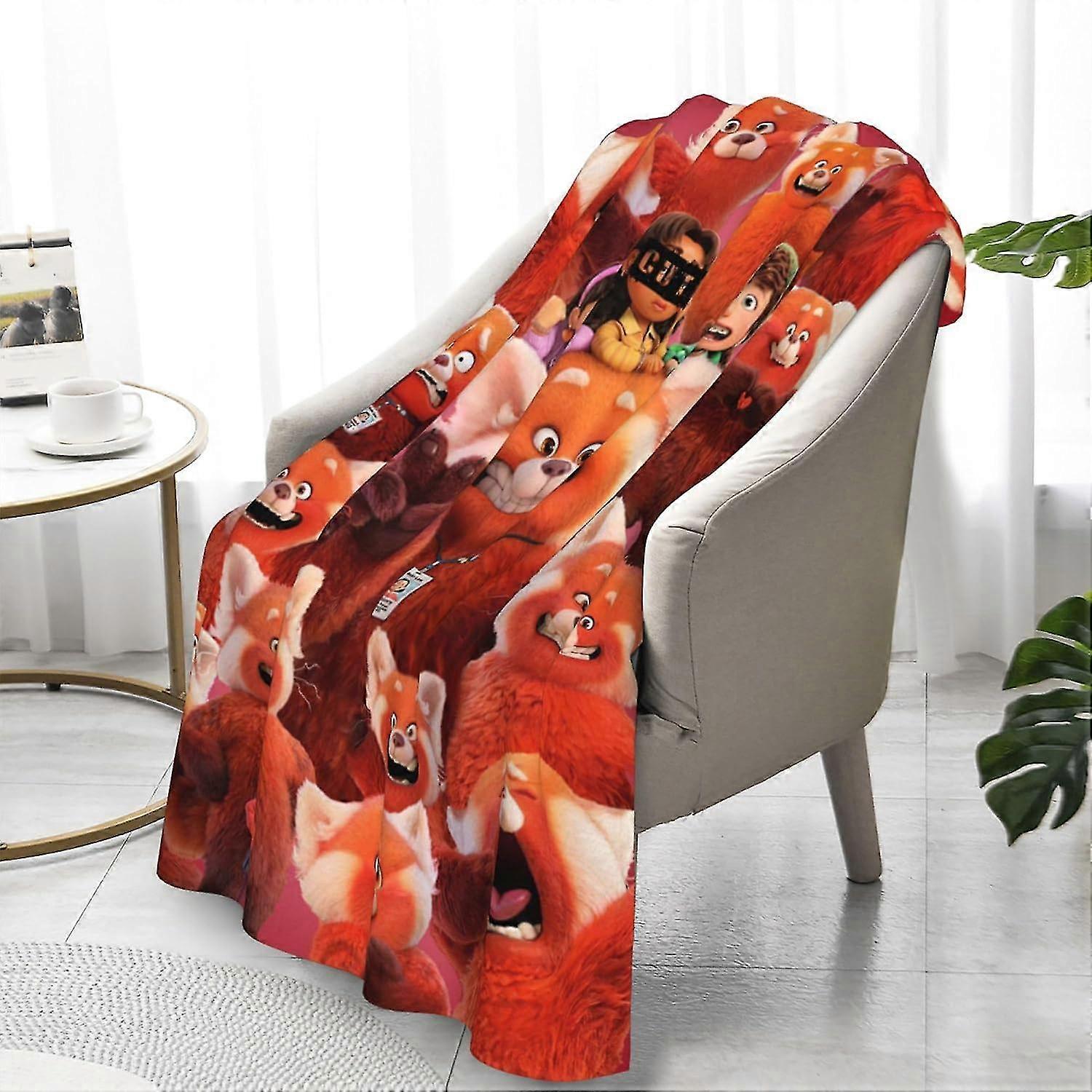 بطانية الباندا الحمراء ، بطانية أنيمي للأطفال ، بطانية رمي كرتون لطيف ، بطانية صوف دافئة ناعمة ، Blankets_VB22ids10517 الفانيلا الغامضة