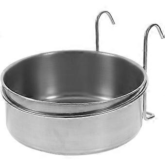 Pet Food Bowl Shatter-proof Stainless Steel Pet Food Bowl Hanging Type Pet Feeding Bowl