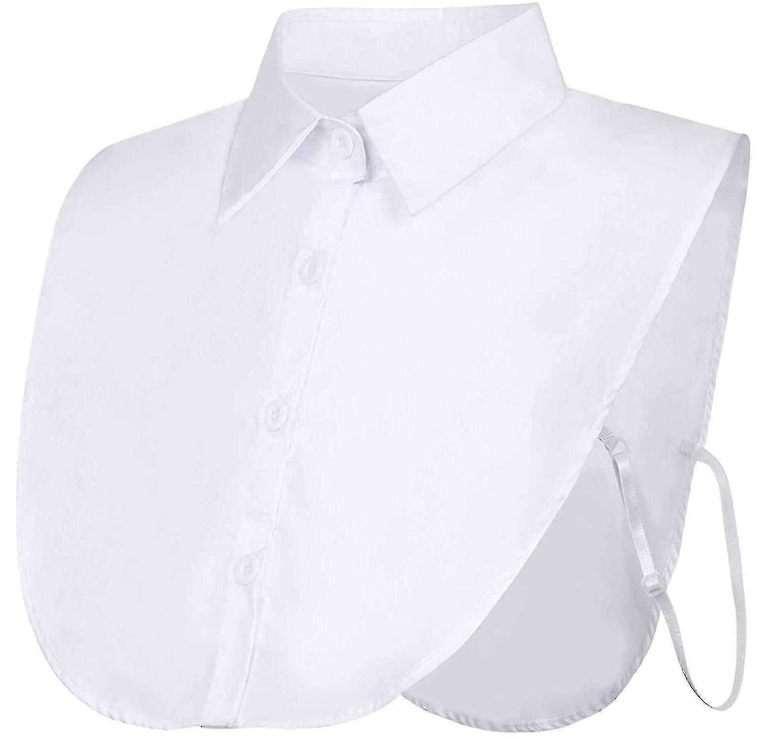 Lot de 2 faux cols détachables pour chemisiers, col Dickey, demi-chemises, faux cols pour femmes