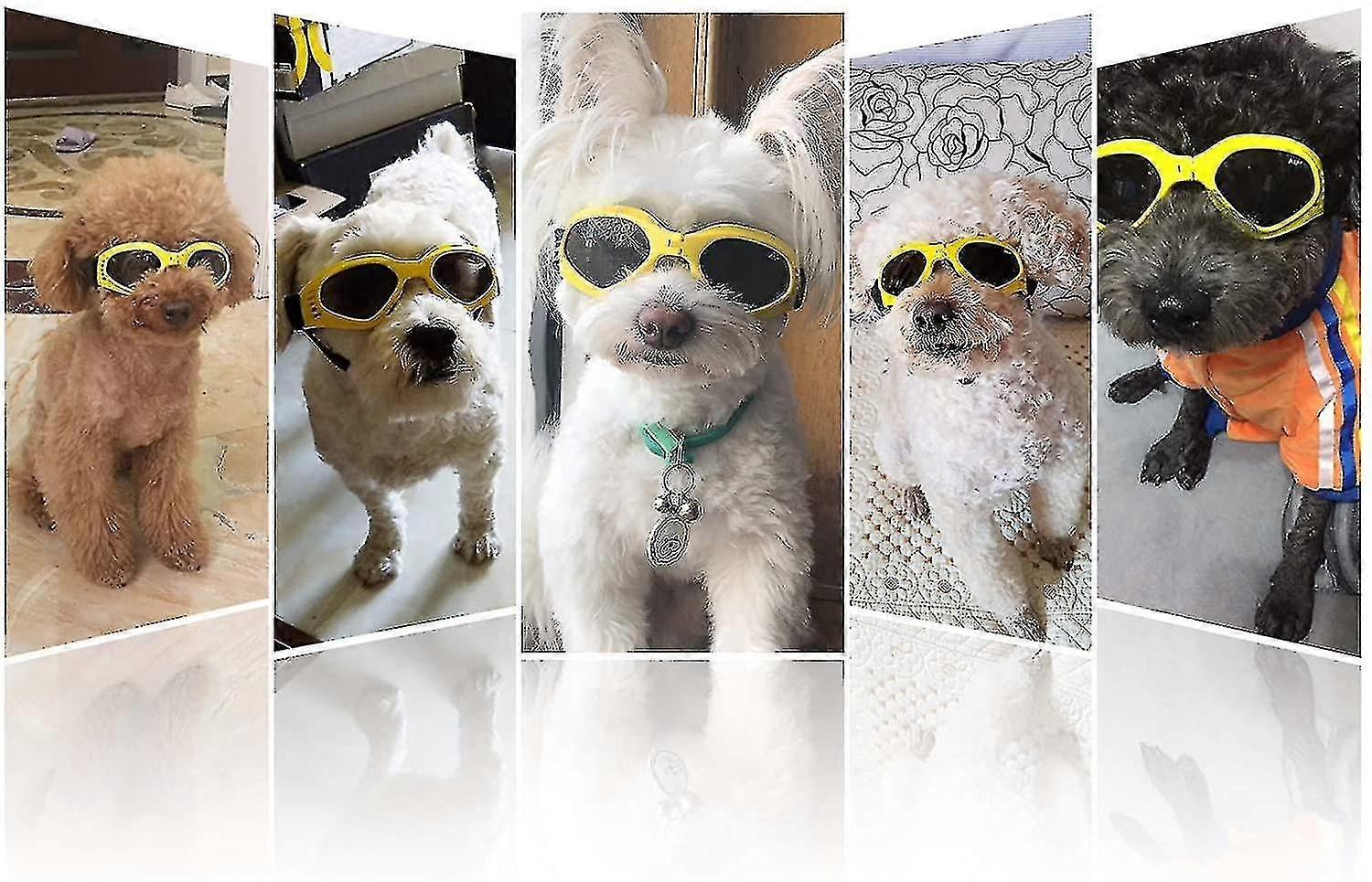 Dog Sunglasses, Adjustable Strap For Uv Sunglasses, Waterproof Protection