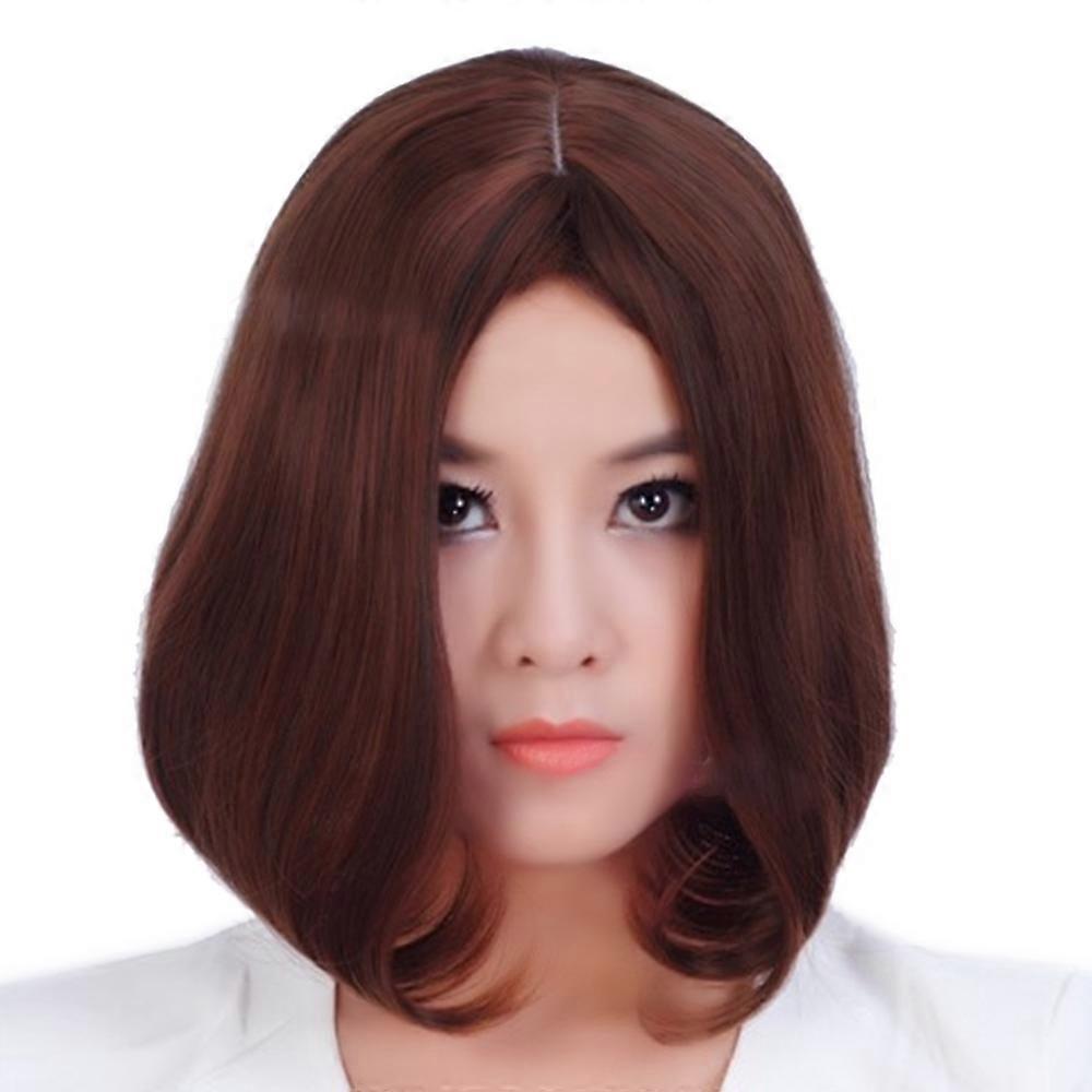 Hair Cap Short Central Parting Bobo Wig