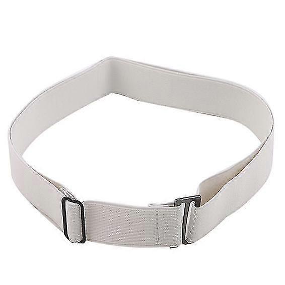 Women's no show invisible belt elastic stretch waist belt with flat buckle Xixi