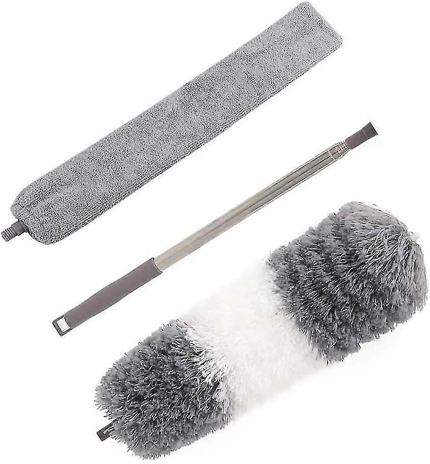 Kotitalouksien pölypölytin, sisäänvedettävä 2,5 metriä, Superfine-kuitu, tukeva ja kestävä