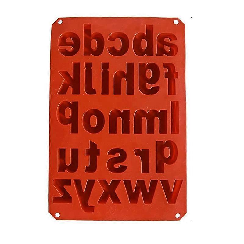 Uppercase Letters Lowercase Alphabet Numbers Chocolate Biscuit Silicone Baking Mold Crayon Ice Cube Mould For School Project