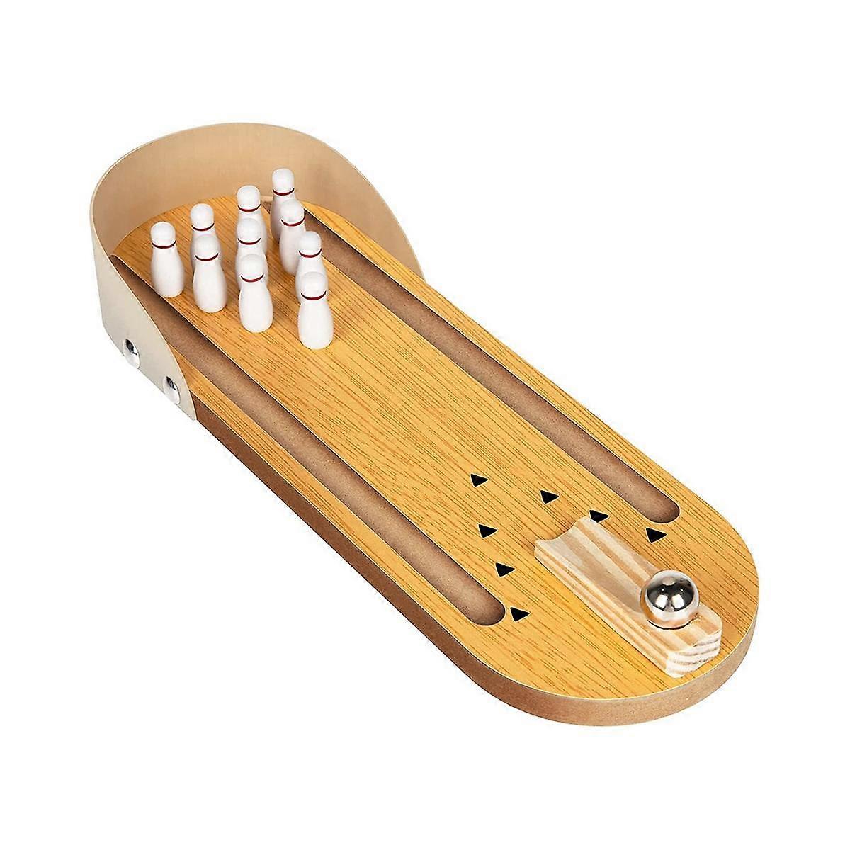 Mini Bowling Game Set, Table Game to Relieve Stress, Children's Bowling Set Suitable for Early Deve