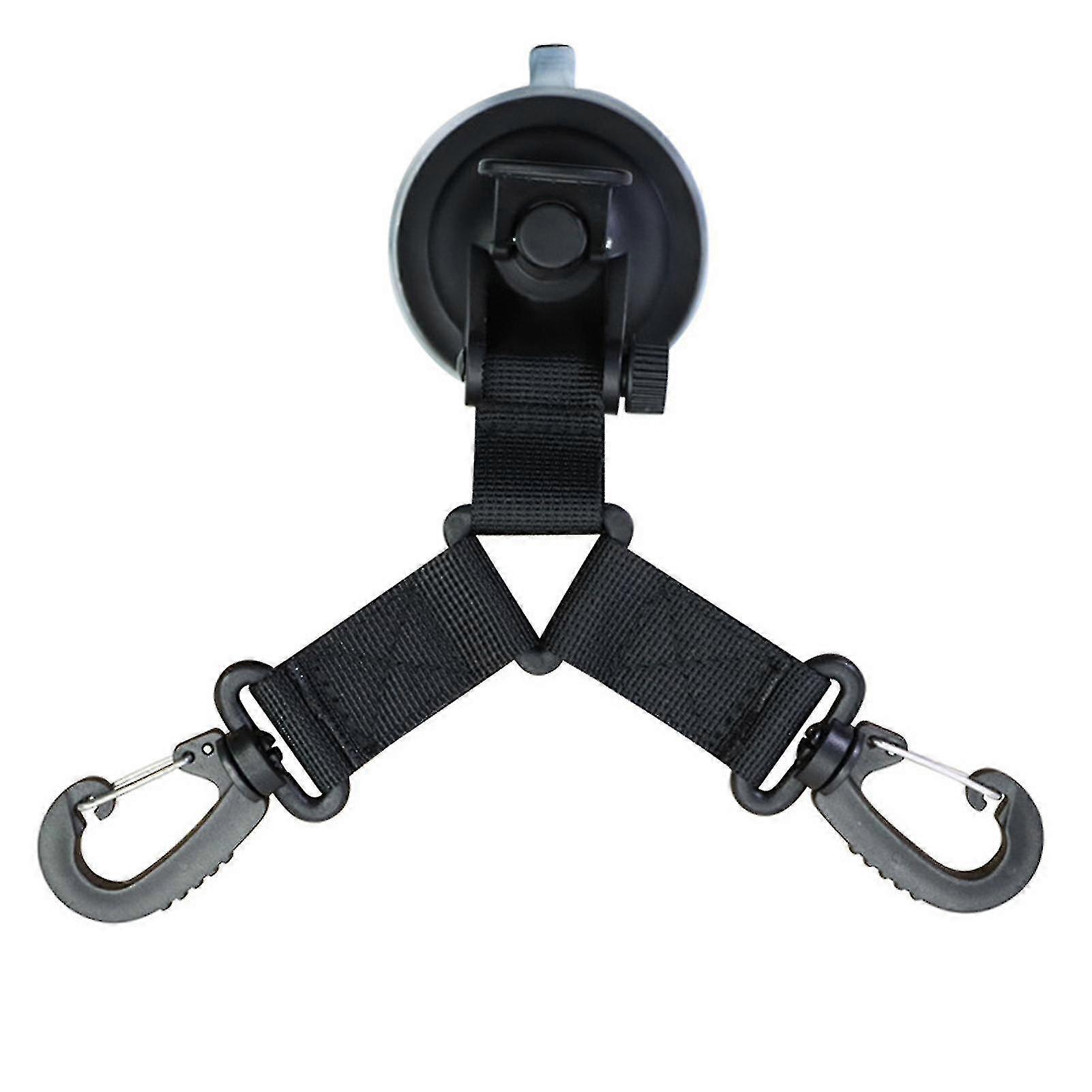 Suction Cup Non-slip Strong Load-bearing Camping Tarpaulin Accessories Upgrade Car Camping Tie (1, Black)