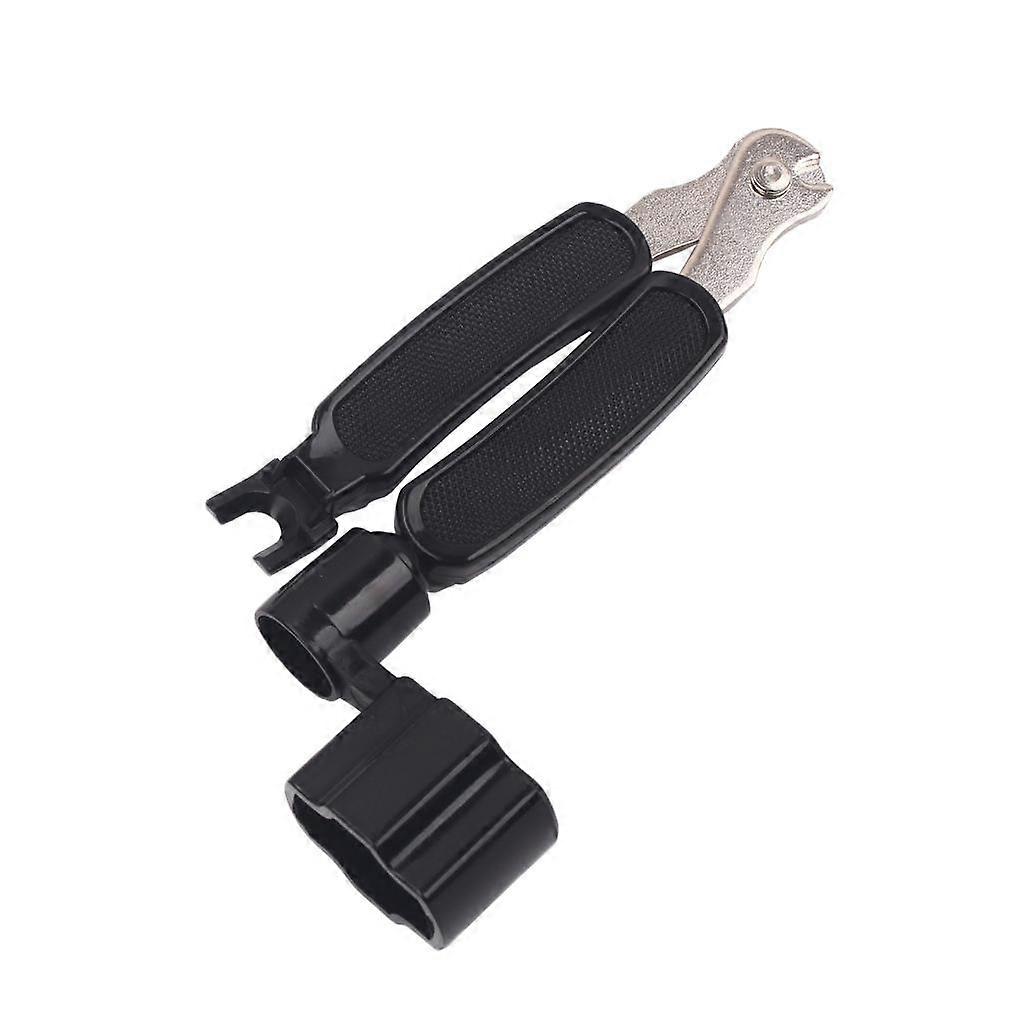 Multifunction 3 In 1 String Winder String Cutter Bridge Pin Puller for Guitar Parts Accessories