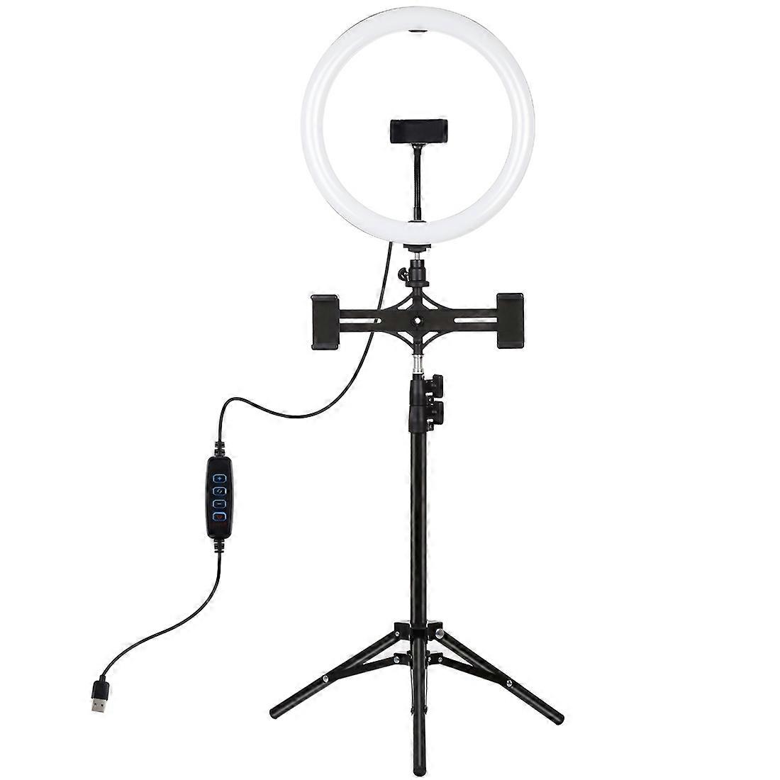 Lampe de 11,8 pouces 30 cm + trépied de 1,1 m + supports doubles