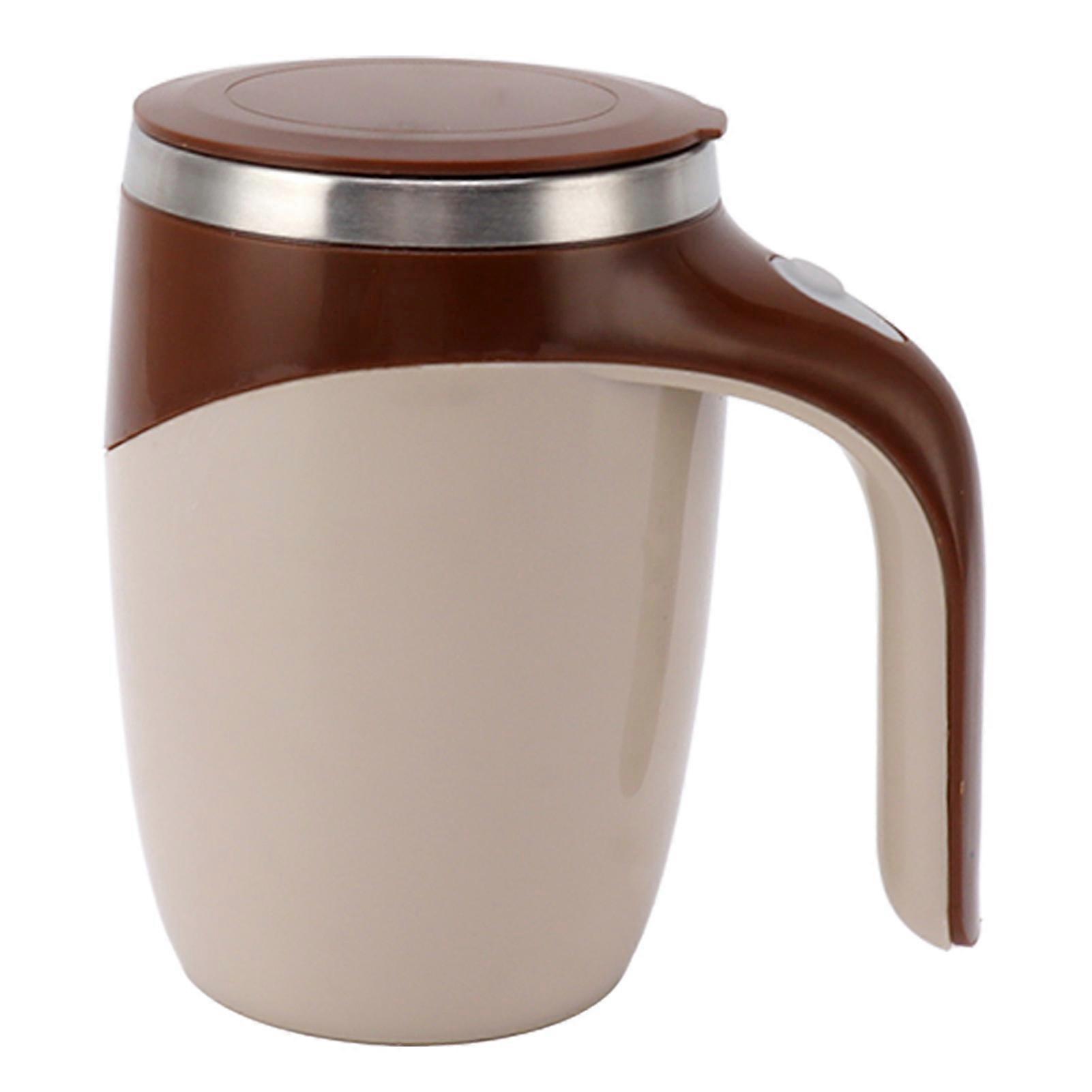 Self Stirring Cup 380ML Automatic Magnetic Mixing Anti Splashing Battery Powered Mixing Mug Coffee Color