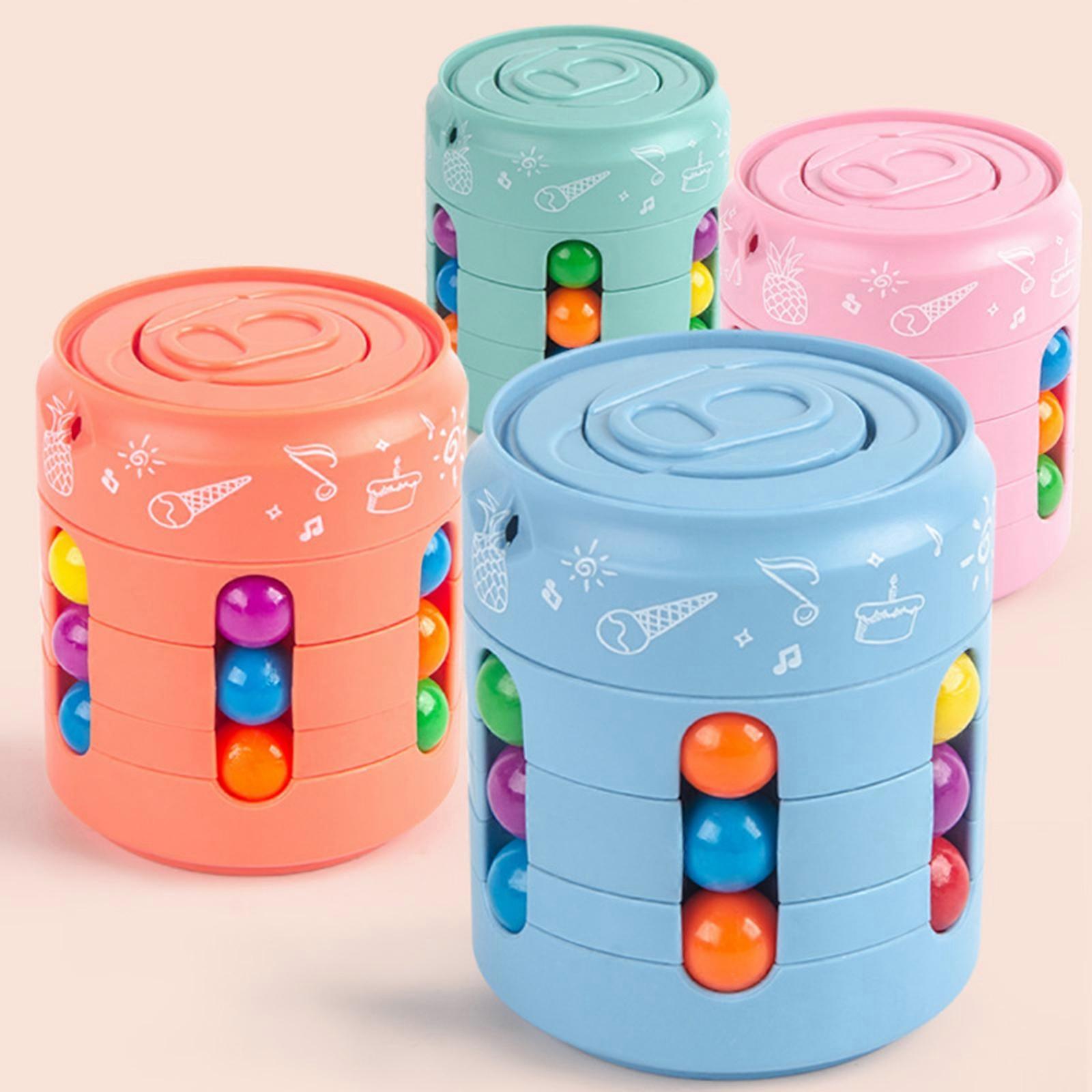 2023 Cans Magic Bean Cube Fingertip Toys Spinner Rotating Toys Reliever Stress Toys