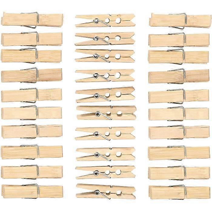 Set de 30 pinzas de madera para la ropa
