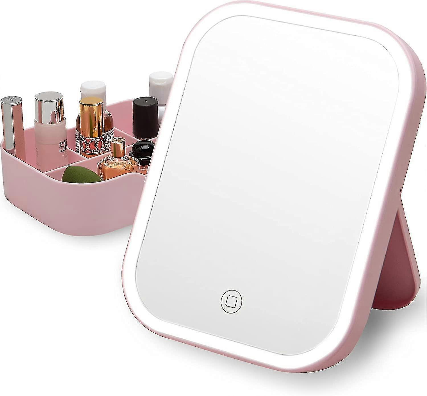 Ed Table Makeup With Led S, Portable Vanity Desk ,recharable