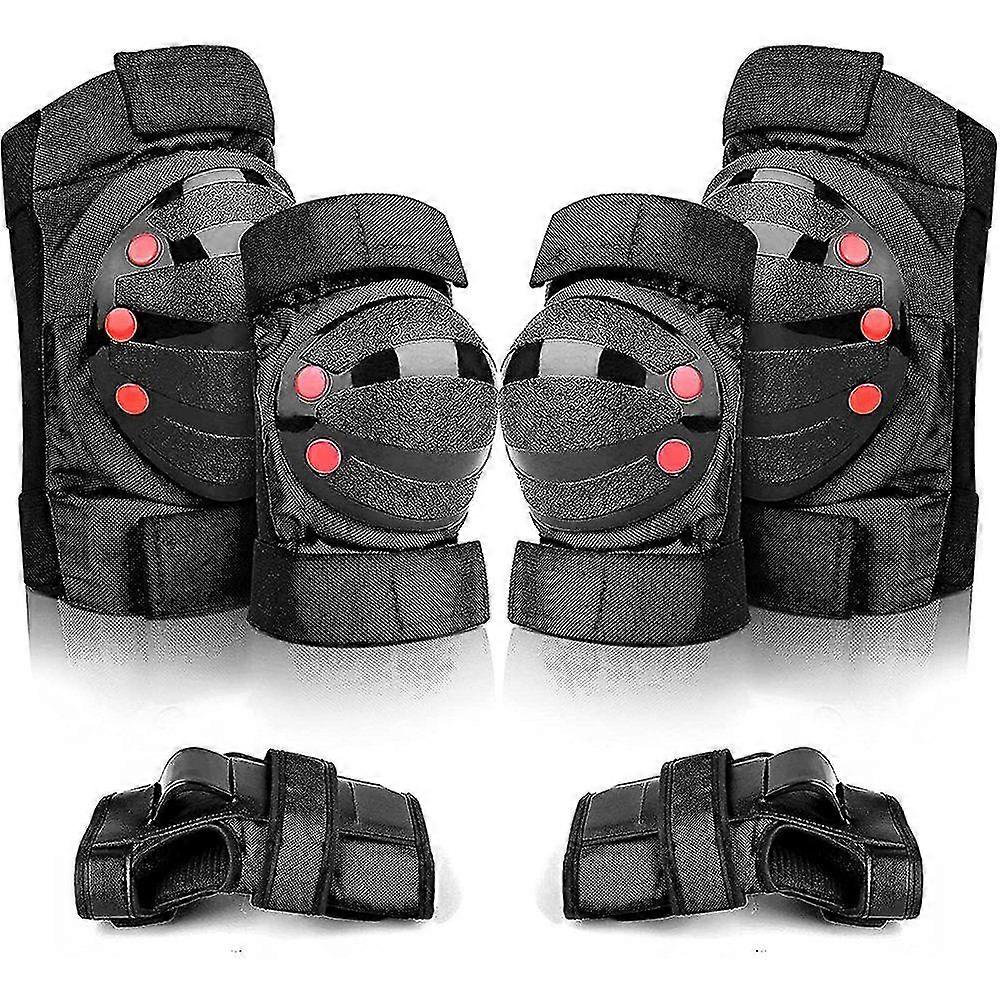 Protectors For Kids And Adults, 6 In 1 Protector Set, Adjable Knee Pads, Elbow Pads, Wrist Pads (, S)