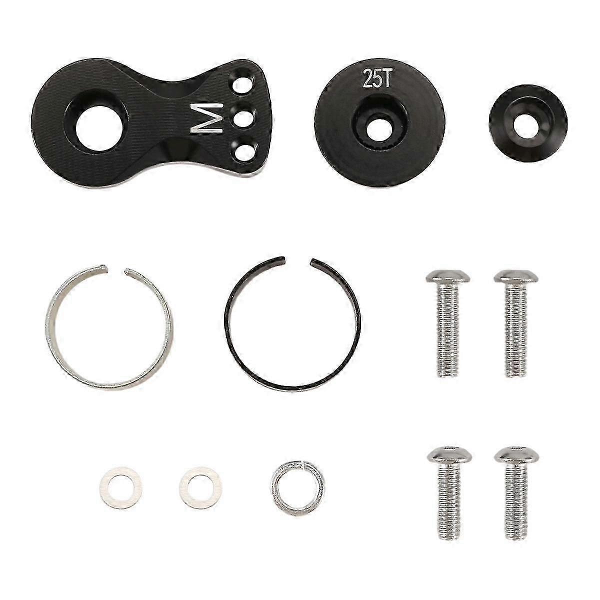 Metalowe, regulowane ramię serwa 25T do -4 osiowych modeli łodzi i helikopterów Axial SCX10 1/10 RC, części do modernizacji, M, A
