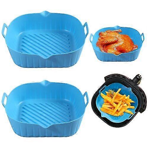 Air Fryer Silicone Pot Baking Basket Oven Non Stick Reusable.liners.microwavable