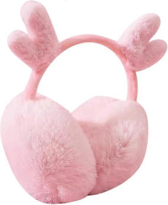 イヤーマフコールドイヤーウォーマーヘッドバンド冬屋外イヤーマフ冬屋外イヤーウォーマーイヤーマフフェイクファーイヤーマフ冬(ピンク)