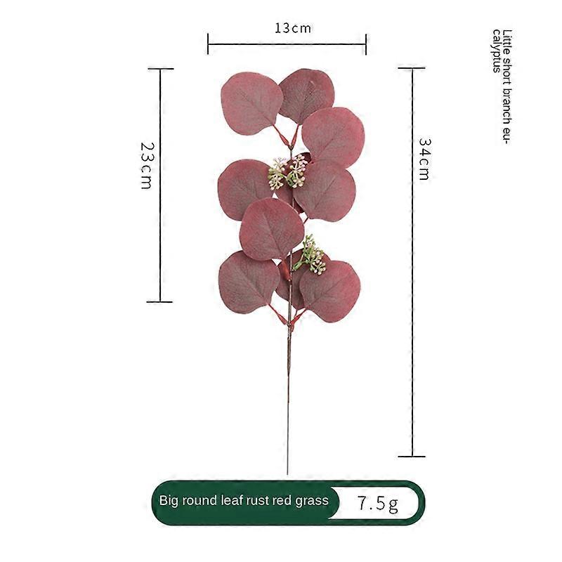 1PC frunze artificiale verdeață Tulpini Faux mătase eucalipt frunze ramuri verde vrac pentru Home Party decorare de nunta