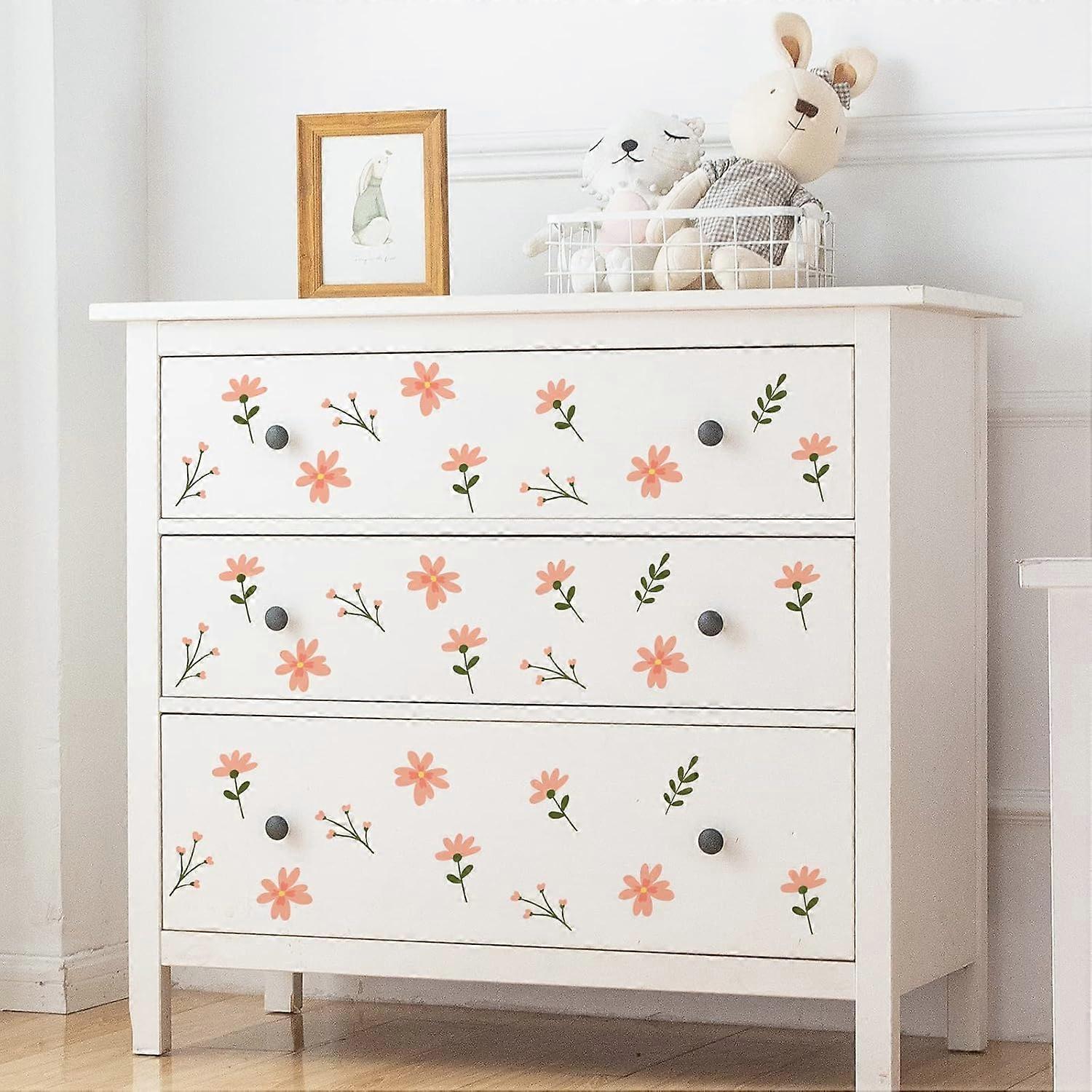 PVC Wall Stickers Wall Decoration Flower Pattern 980x400mm