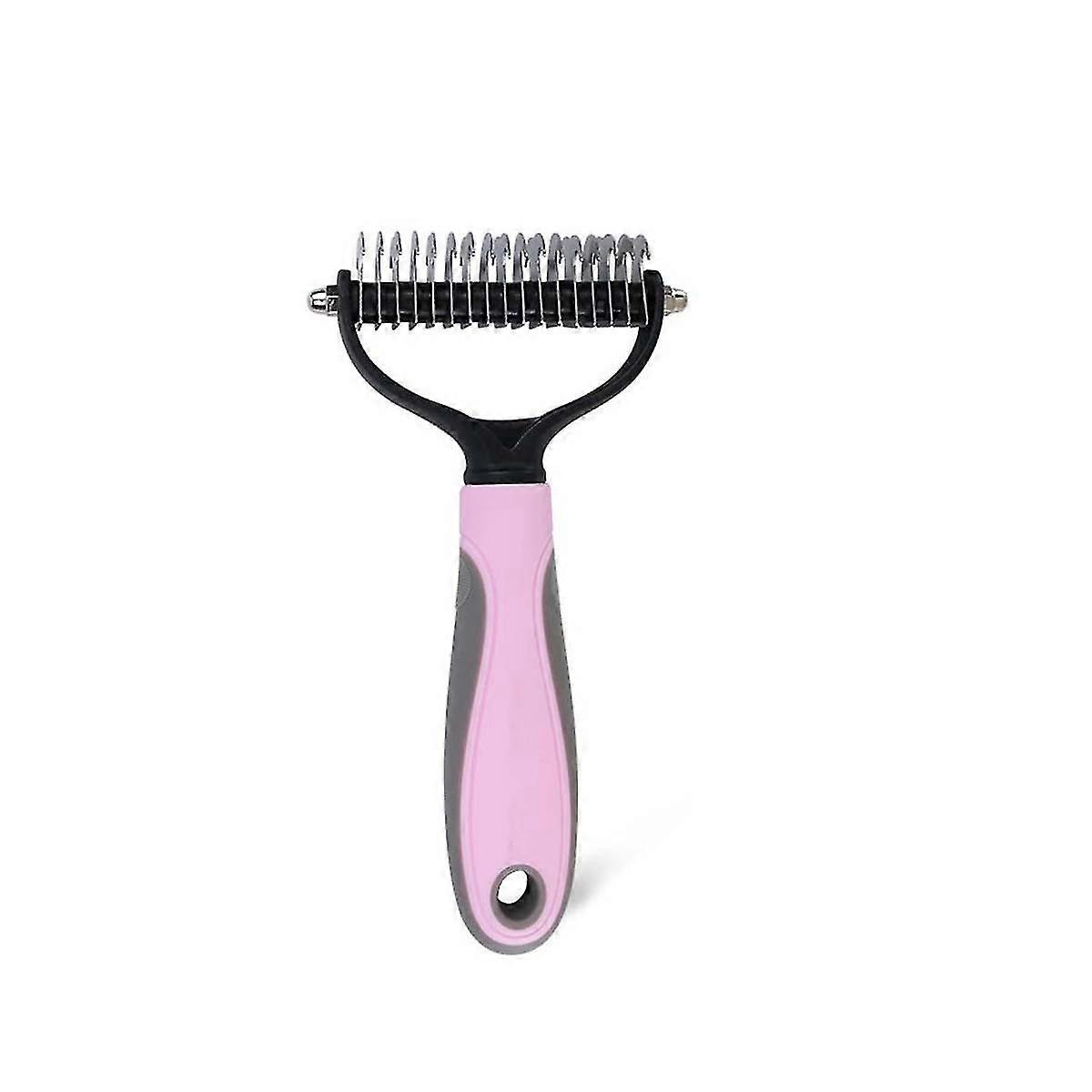 Pet Grooming Tool-2 Sided Undercoat Rake For Dogs & Cats-safe And Effective Dematting Comb For Mats Tangles