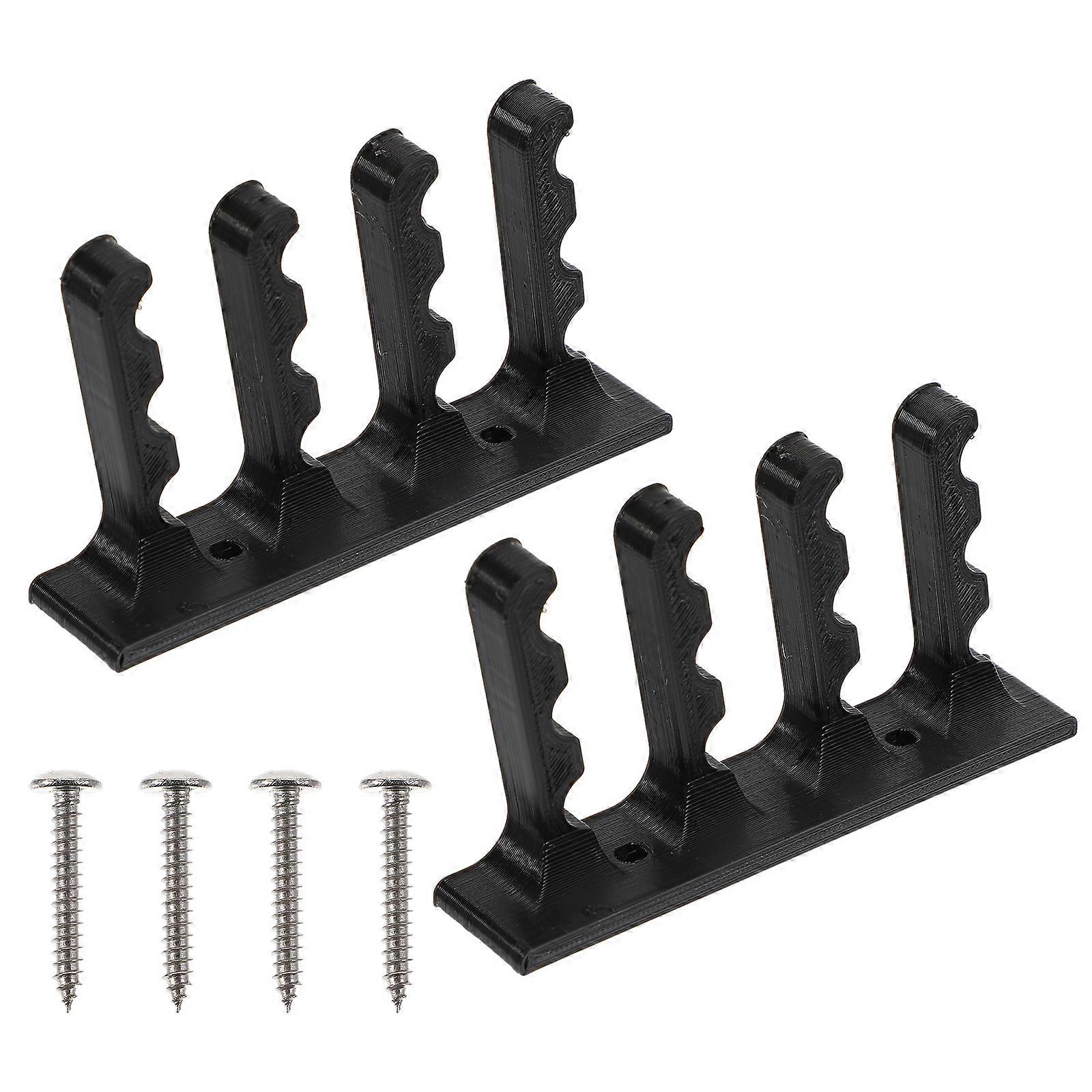2Pcs Bow and Arrow Wall Mounted Storage Brackets Holder Rack with Screws