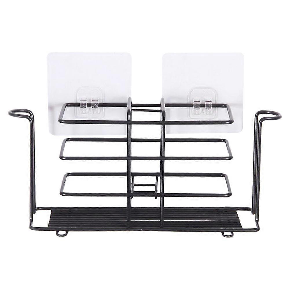 Household Toothbrush Holder Iron Toothpaste Stand Wall-mounted Toothpaste Bracket