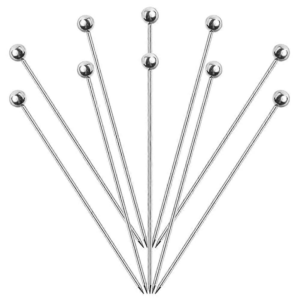 10Pcs Wear-resistant Cocktail Picks Multi-function Fruit Picks Convenient Food Picks