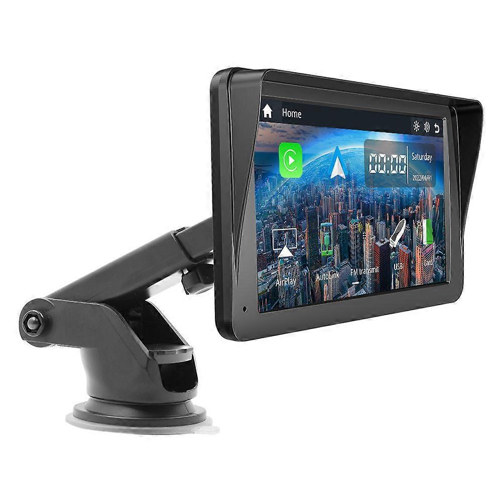 Autoradio Tragbares drahtloses Apple CarPlay und Android Auto, 7-Zoll-IPS-Touchscreen-Auto-Audio-Empfänger, unterstützt Bluetooth, FM, GPS, Mirror Link