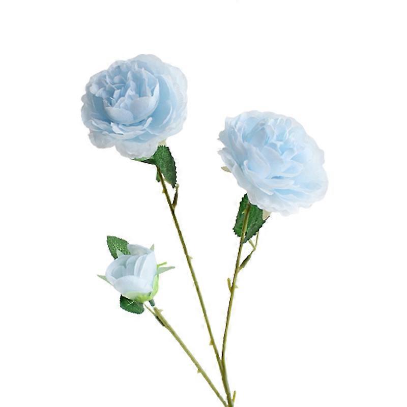 Artificial Flower Multi-use Bright-colored Faux Silk Flower Simulation Rose Display for Gifts JIKAIX