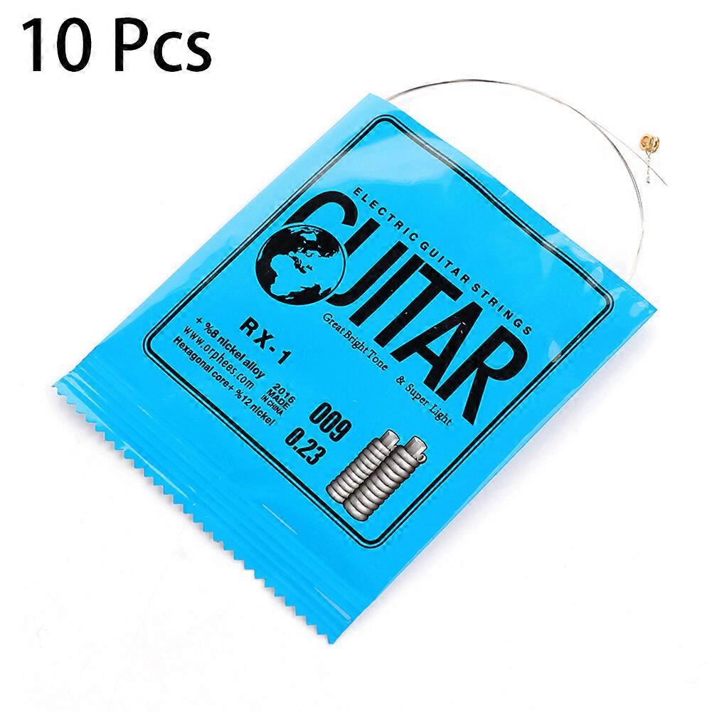 RX-1 sähkökitaran kielisetti, 10-pakkaus, erinomainen resonanssi ja helppo soitettavuus
