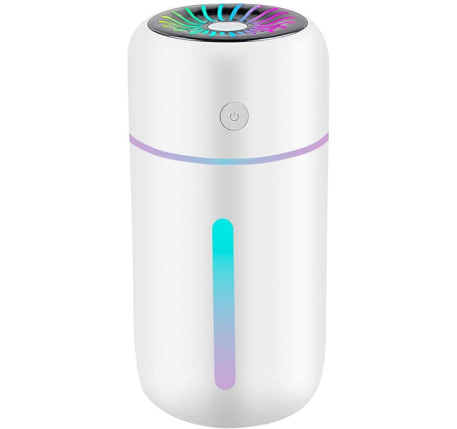 Air Humidifier Mini Air Humidifier 300ml, Rechargeable Humidifier with 1200 mAh battery, automatic switch-off and night light function, for car/office