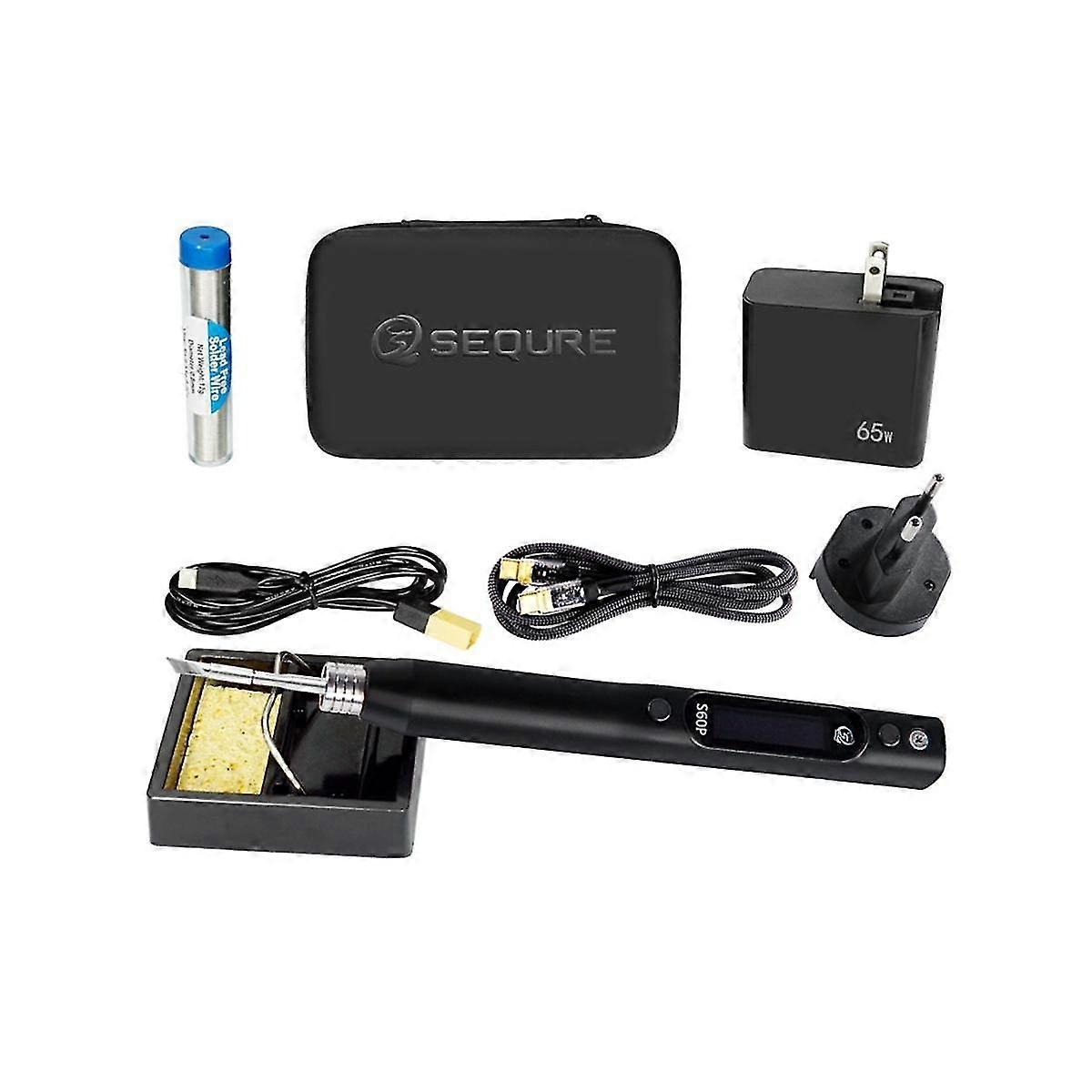 S60p Anti-static Nano Soldering Iron Pen Support Pd/qc Power Supply Compatible With C210 Solder Tip Eu Plug