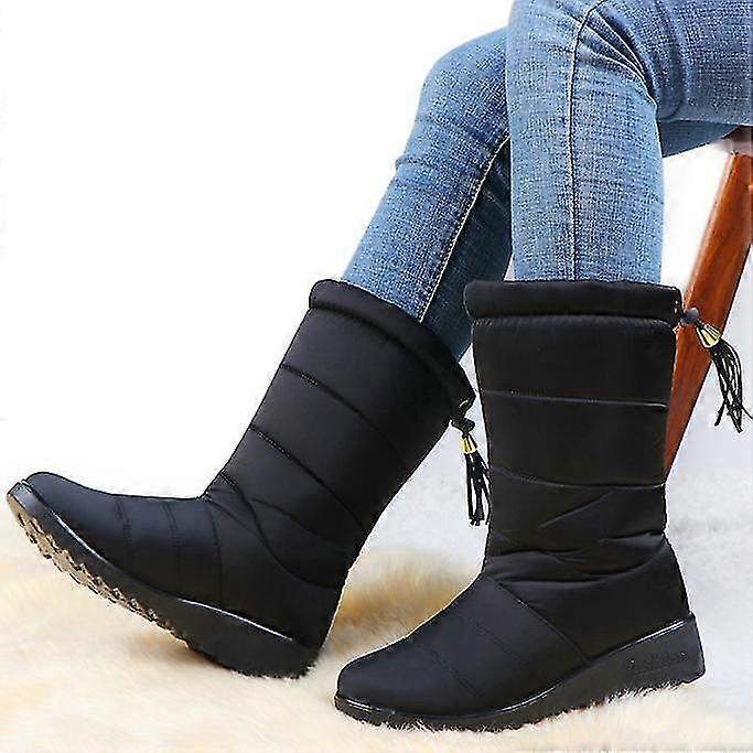 Damen Winterschuhe mit warmem Fell gefüttert