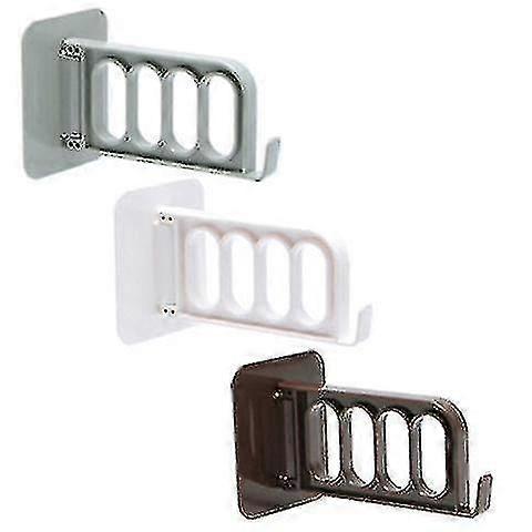Wall-mounted Swivel Paste Hookbrown, White, Grey3pcs