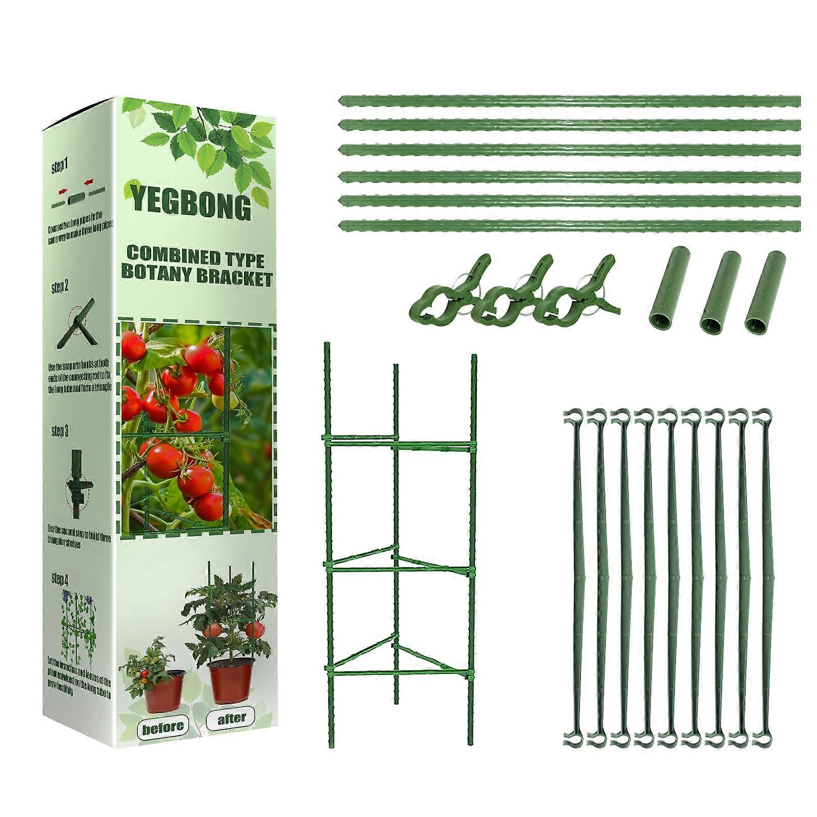  Plants Holding Bracket Set Durable Stackable Garden Patio Backyard Accessories