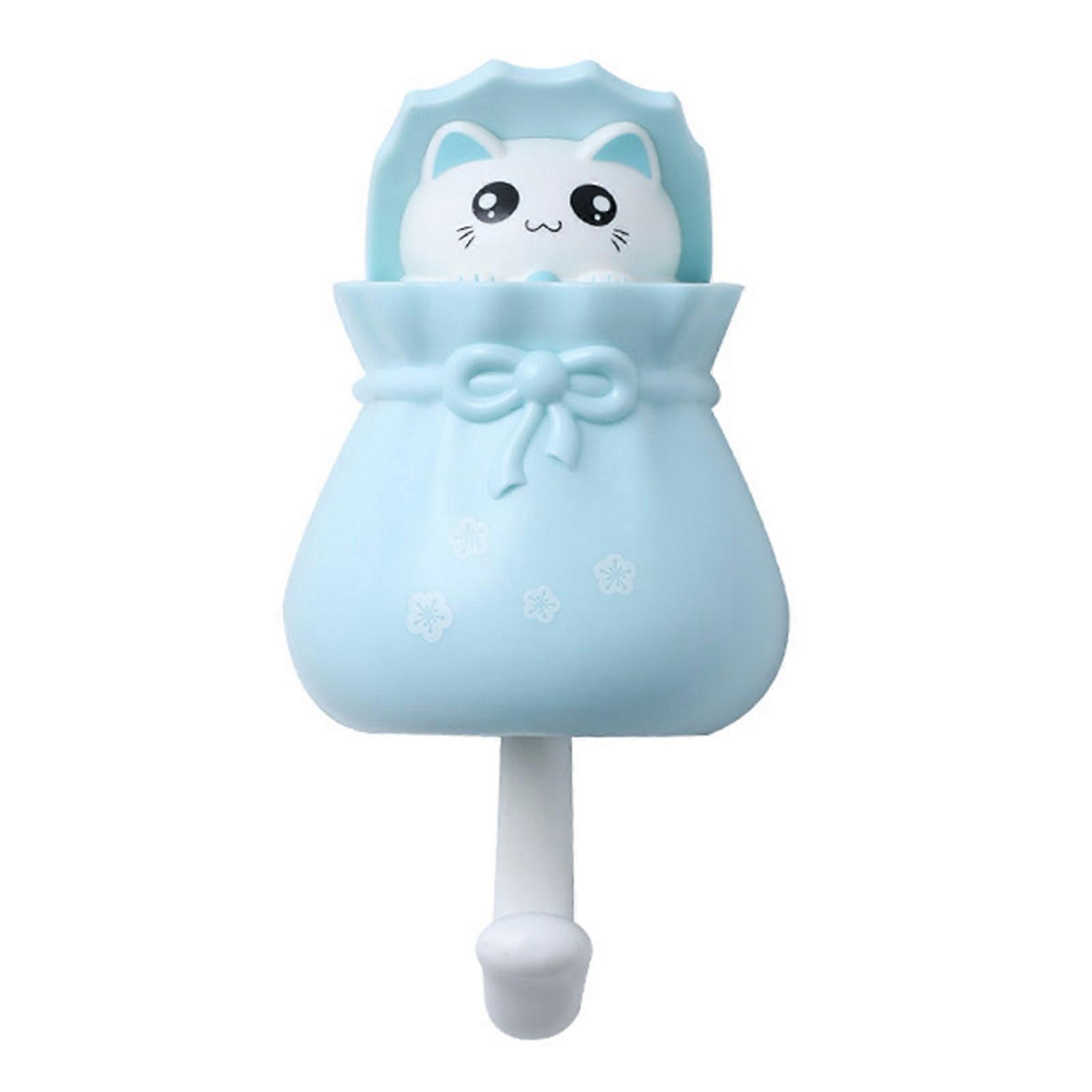 1/4Pcs Wall Hooks Utility Cat Hooks Strong Load-bearing Simple Installation Creative Adhesive Cute Pet Hooks Coat Hangers