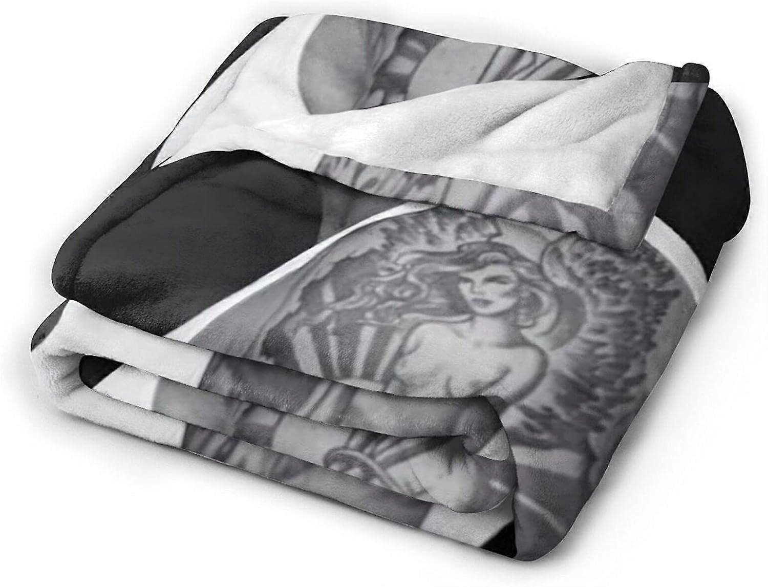 Jesse Metcalfe Filt Ultramjuk Flanellfilt 3D-tryck Fluffig plyschfilt Sängkläder Dekor Kasta Filt för vardagsrum Sovrum Sovsal Dekor (3Storlekar