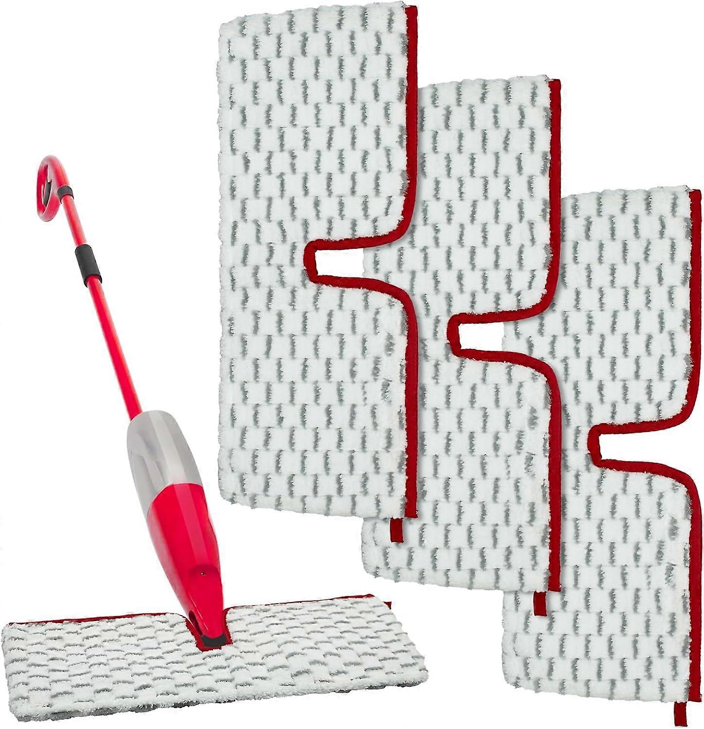 3 PCS Spray Mop Pad Replacement ,compatible with Vileda ProMist MAX, microfibre can be used wet or dry, double-sided cleaning