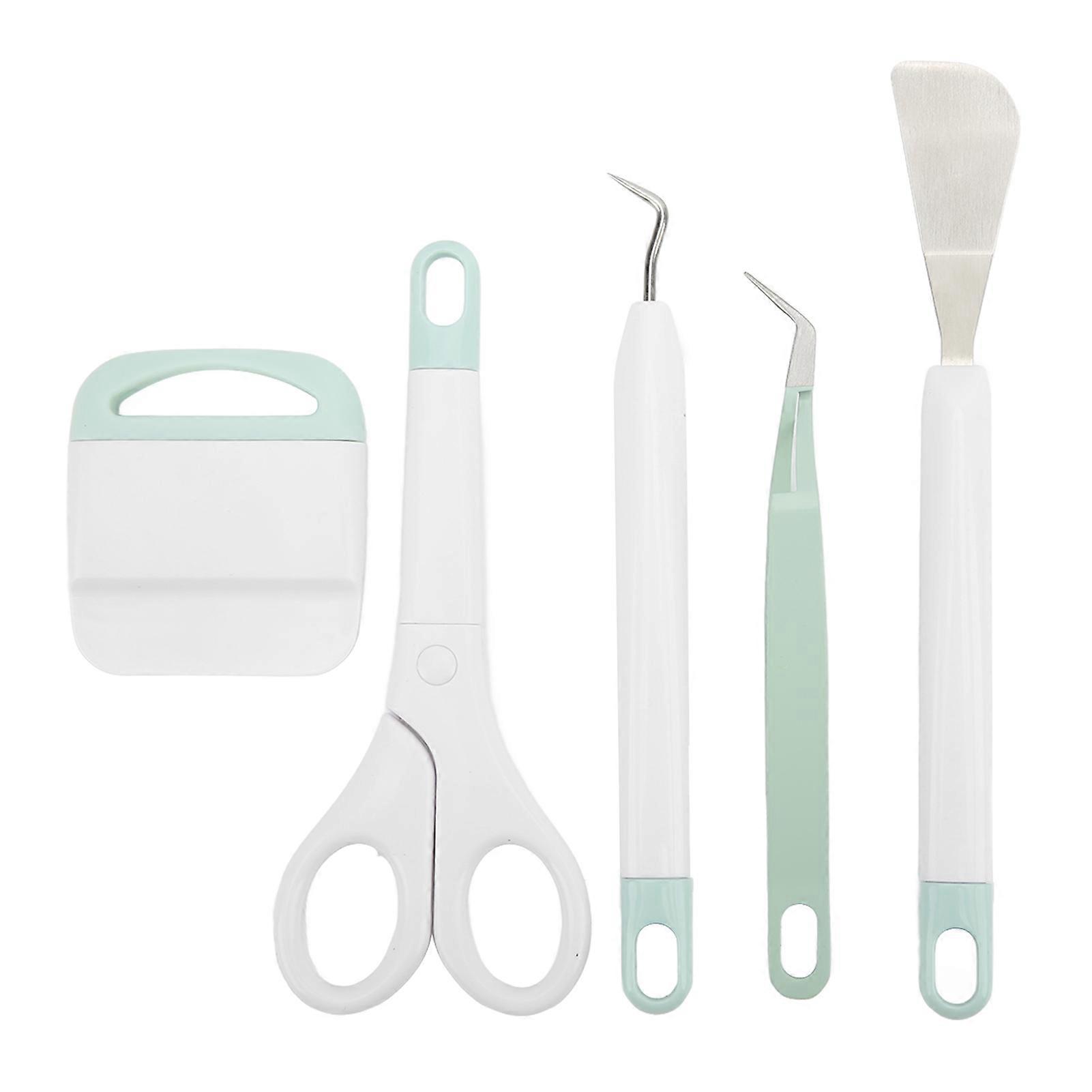 5Pcs Cricut Tools Multifunction Accurate Cutting Durable Safe Material Vinyl Weeding Tool for Paper Craft DIY