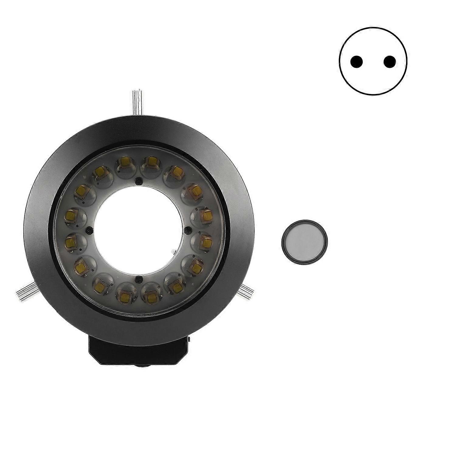 KP-P100A Microscopio Sorgente luminosa ad anello a 16 LED con polarizzatore Regolazione della luminosità da 62 mm