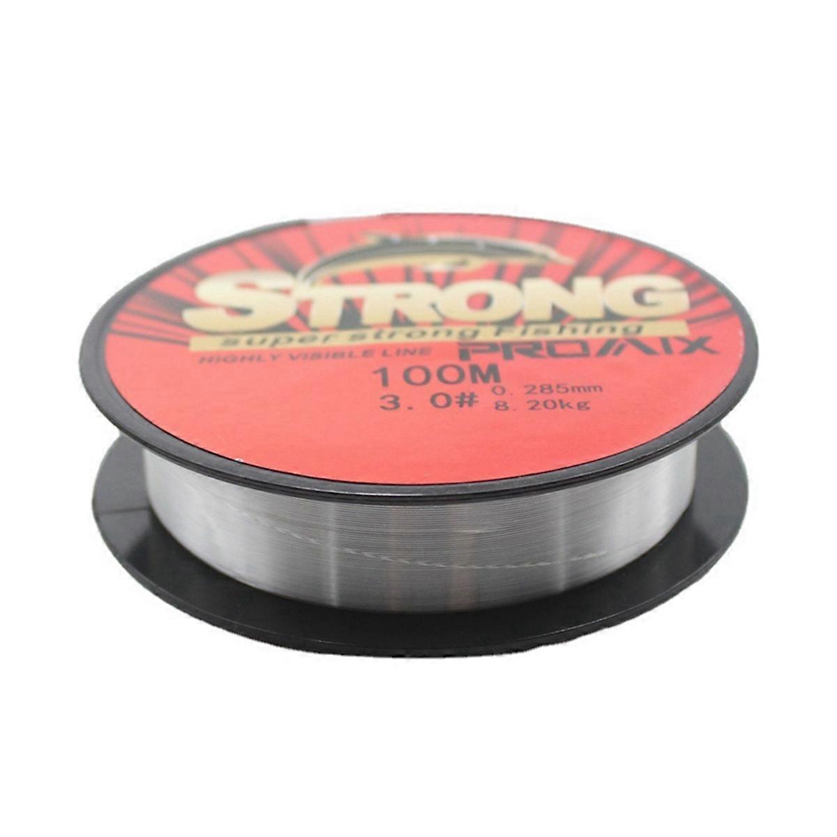 100m Transparent Nylon Fishing Line Fishing Line Red Main Line Sub-Line Fishing Line Line Number 0.