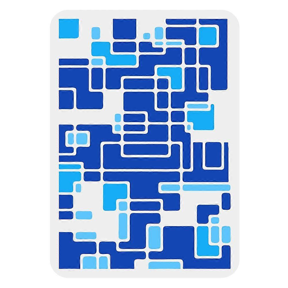 1pc PET Hollow Out Drawing Painting Stencils for DIY Scrapbook Photo Album Geometric Pattern 210x297mm