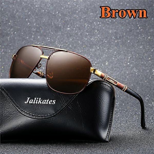 Mirror miesten klassiset retro-ulkoaurinkolasit [ruskea]