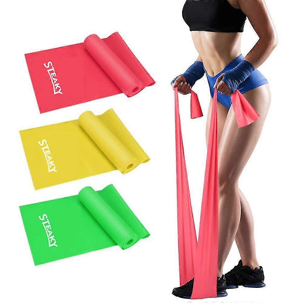 Resistance Bands Elastic Exercise Bands Set For Recovery, Physical Therapy, Yoga, Pilates