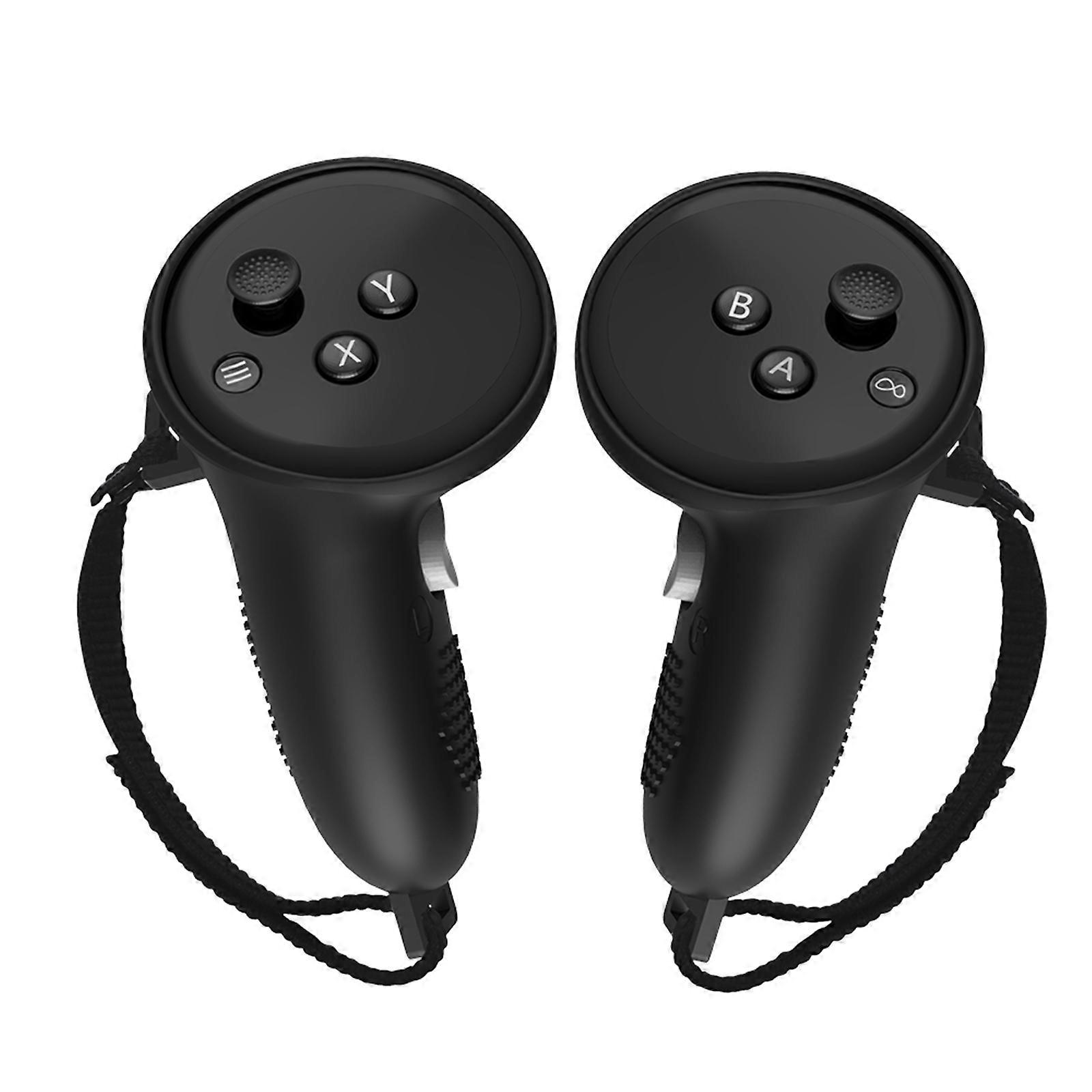 Controller Handle Grip Cover Adjustable Anti-Lost Strap Compatible for Quest 3 Accessories
