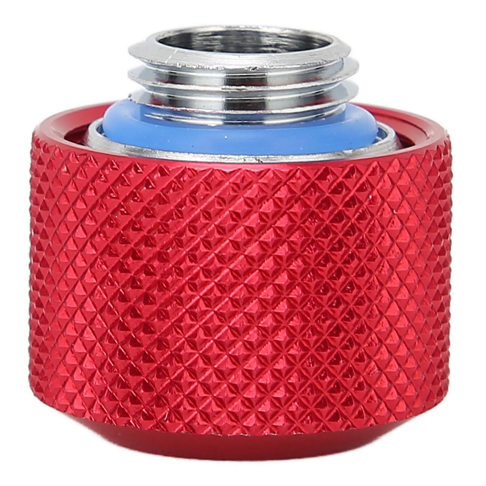 Tube Compression Fitting Premium Brass High Durability Quick Screw Fitting for ComputerRed