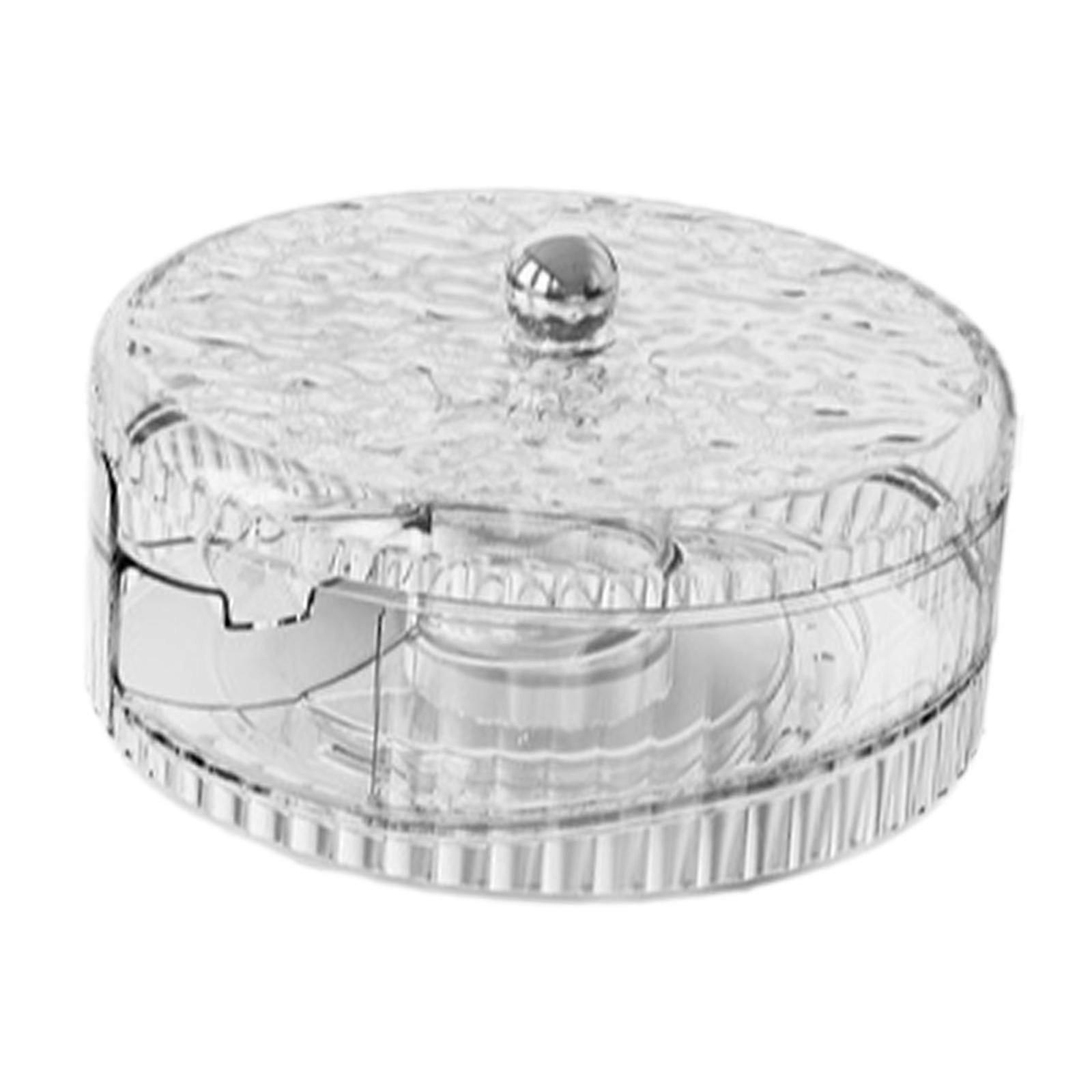 Rolling Egg Storage Container Space Saving for Pantry Fridge Door Countertop Clear Single Tier