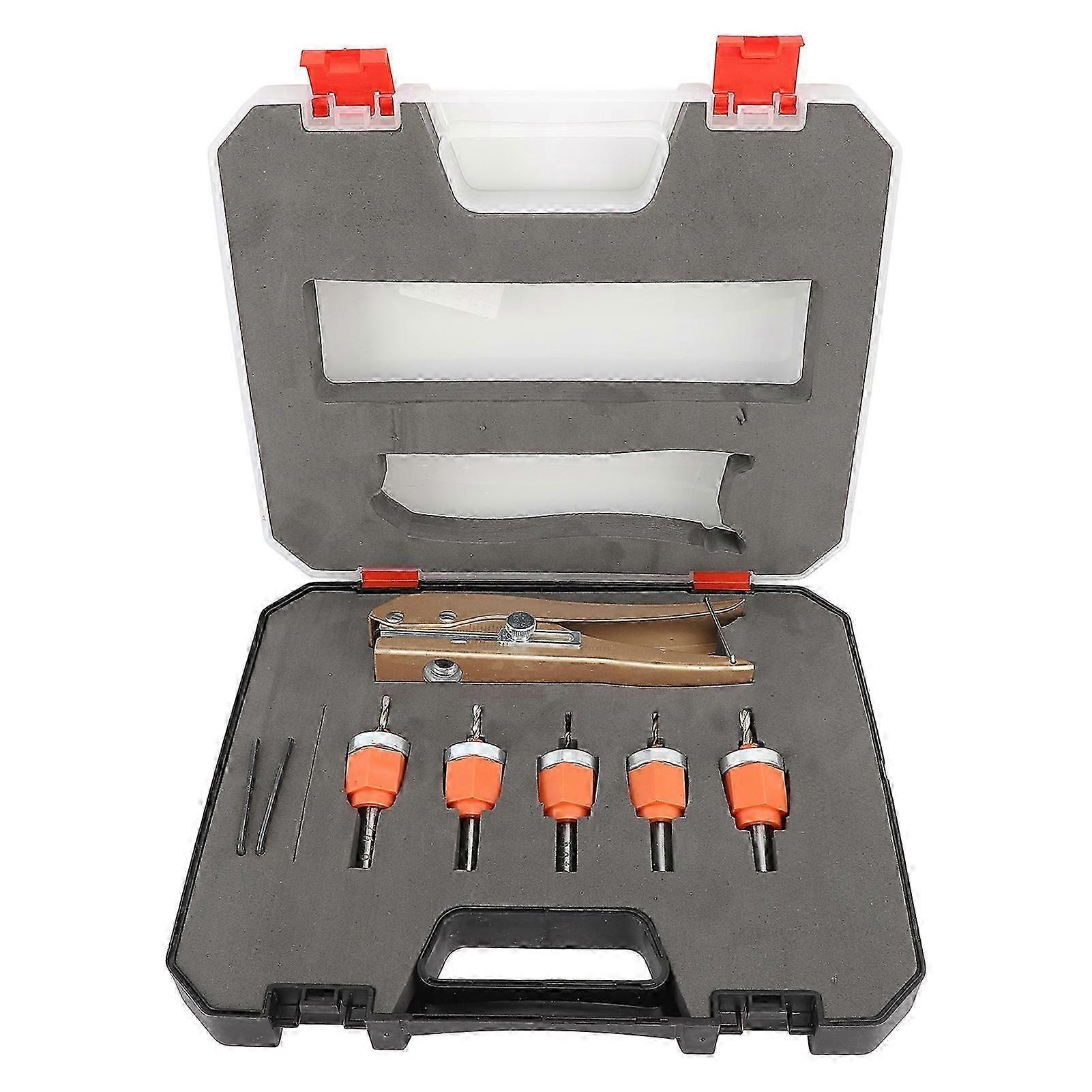 6PCS Set Countersink Drill Bit Set Multifunctional Adjustable Tapered Drill Bit for Woodworking