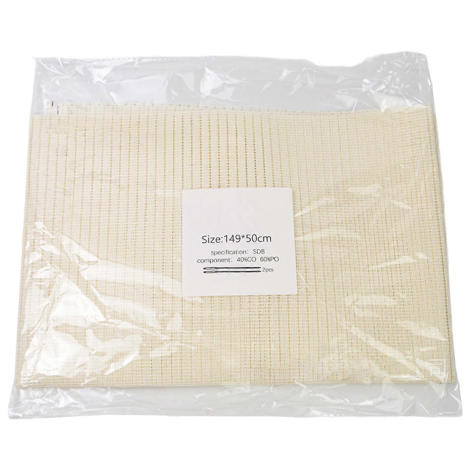 Multipurpose Linen Fabric for Needlework, Stitching Fabric, Linen Needlework Fabric for Embroidery and Rugs Making  M