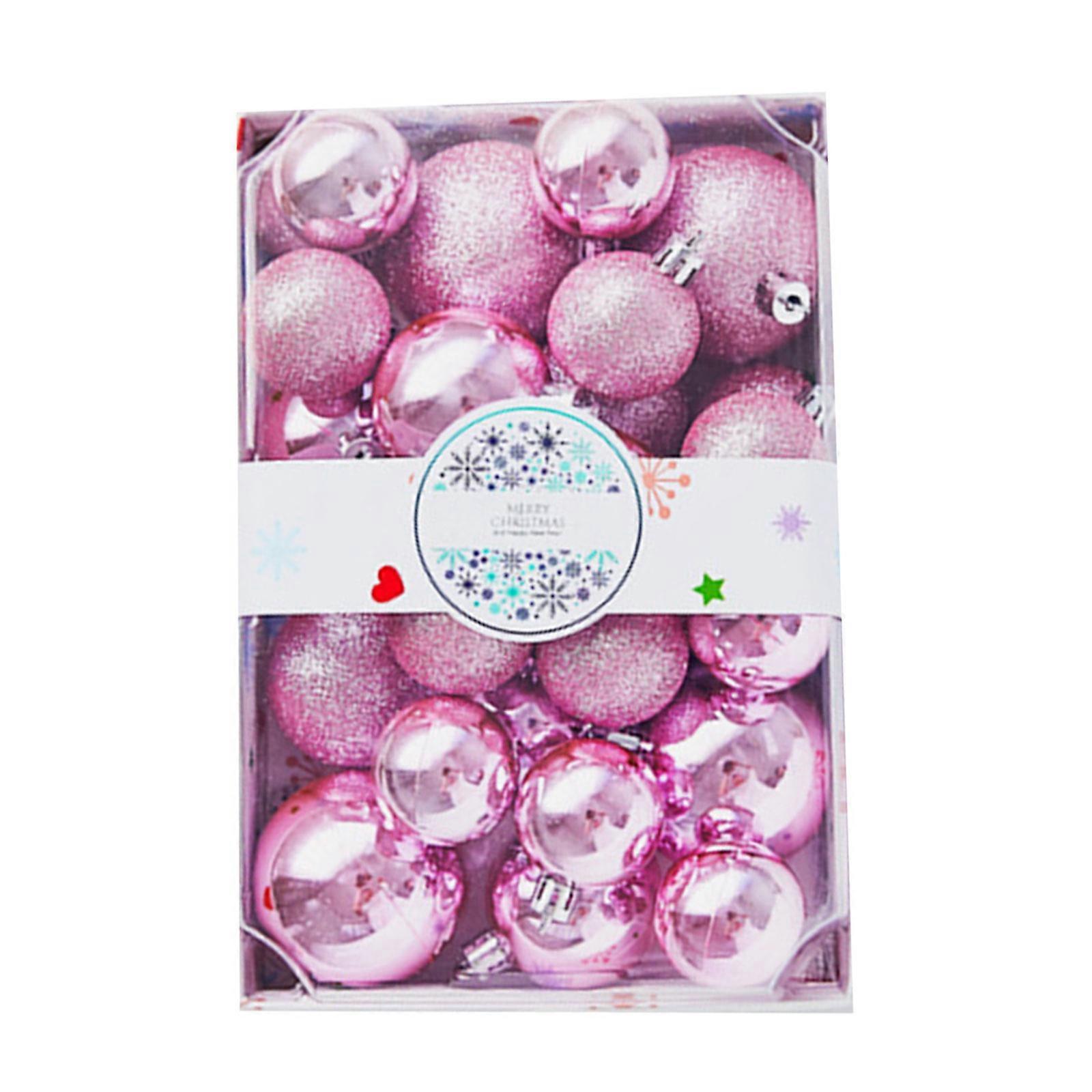 Set of 26pc/42pc Christmas Balls Ornament Customizable Option Shatterproof Bauble Versatile Tree Decors Party Supply