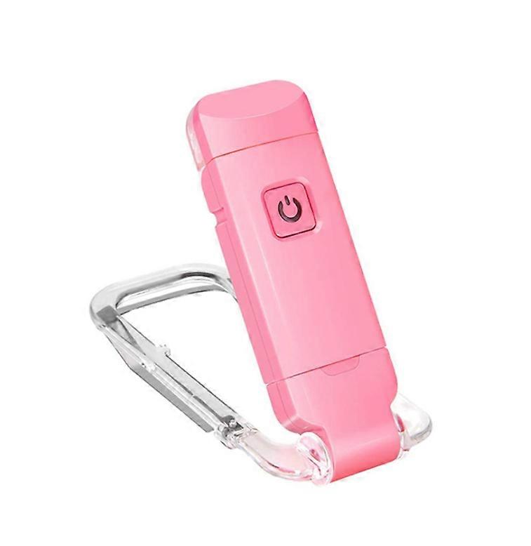 Bærbar Lyserød Clip-on Boglygte - SJ-004